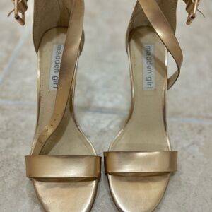 Madden Girl Metallic Gold Heels